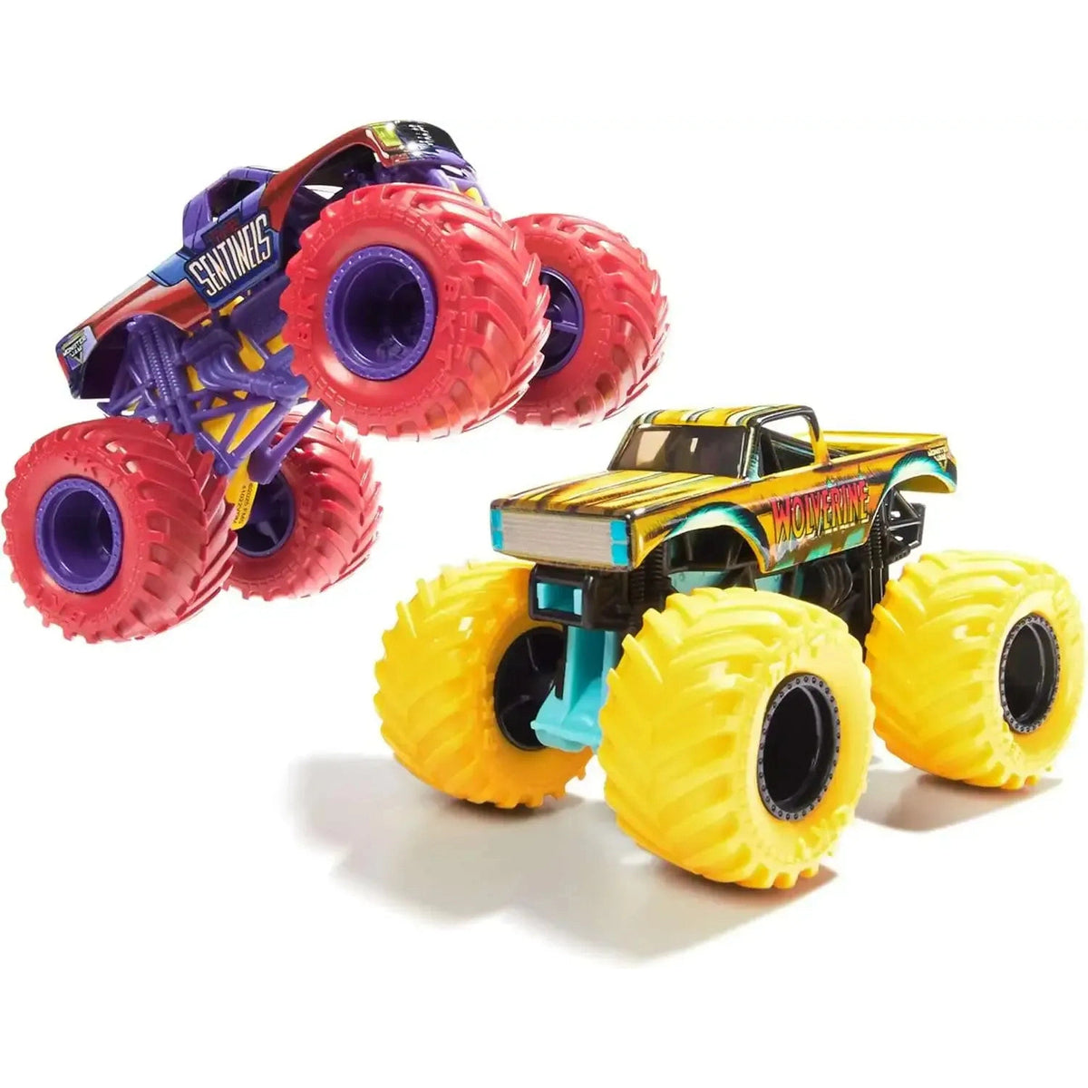 Monster Jam 1:64 Marvel Die Cast 2 Pack - The Sentineis Vs Wolverine 681147026445