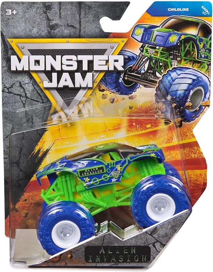 Monster Jam Die-Cast Vehicle 1:64 Scale - Series 45 - Childlike - Alien Invasion 778988553480