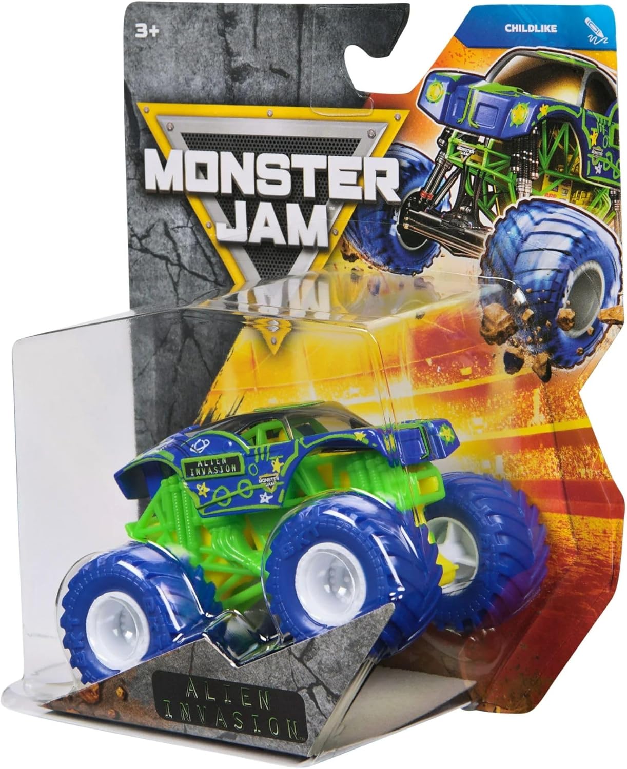 Monster Jam Die-Cast Vehicle 1:64 Scale - Series 45 - Childlike - Alien Invasion 778988553480