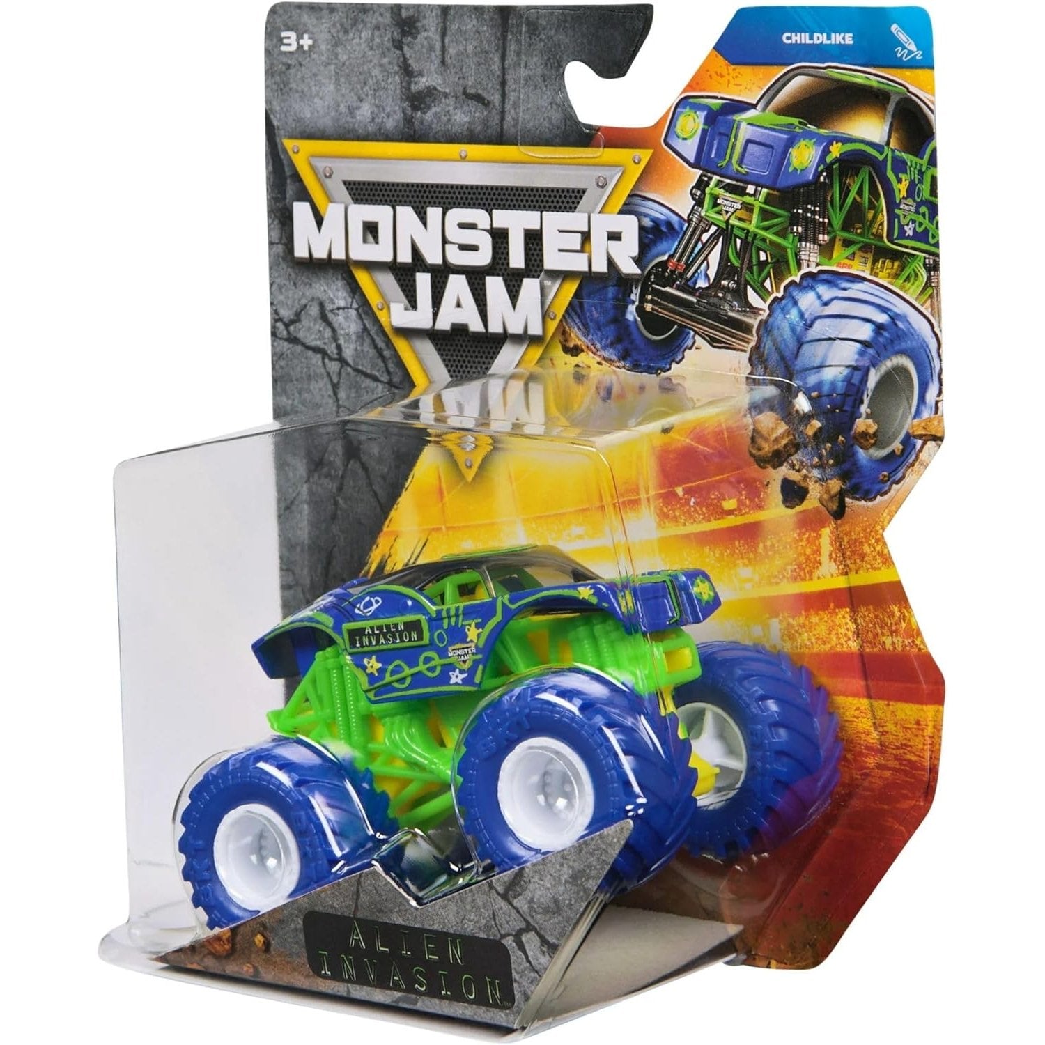 Monster Jam Die-Cast Vehicle 1:64 Scale - Series 45 - Childlike - Alien Invasion 778988553480