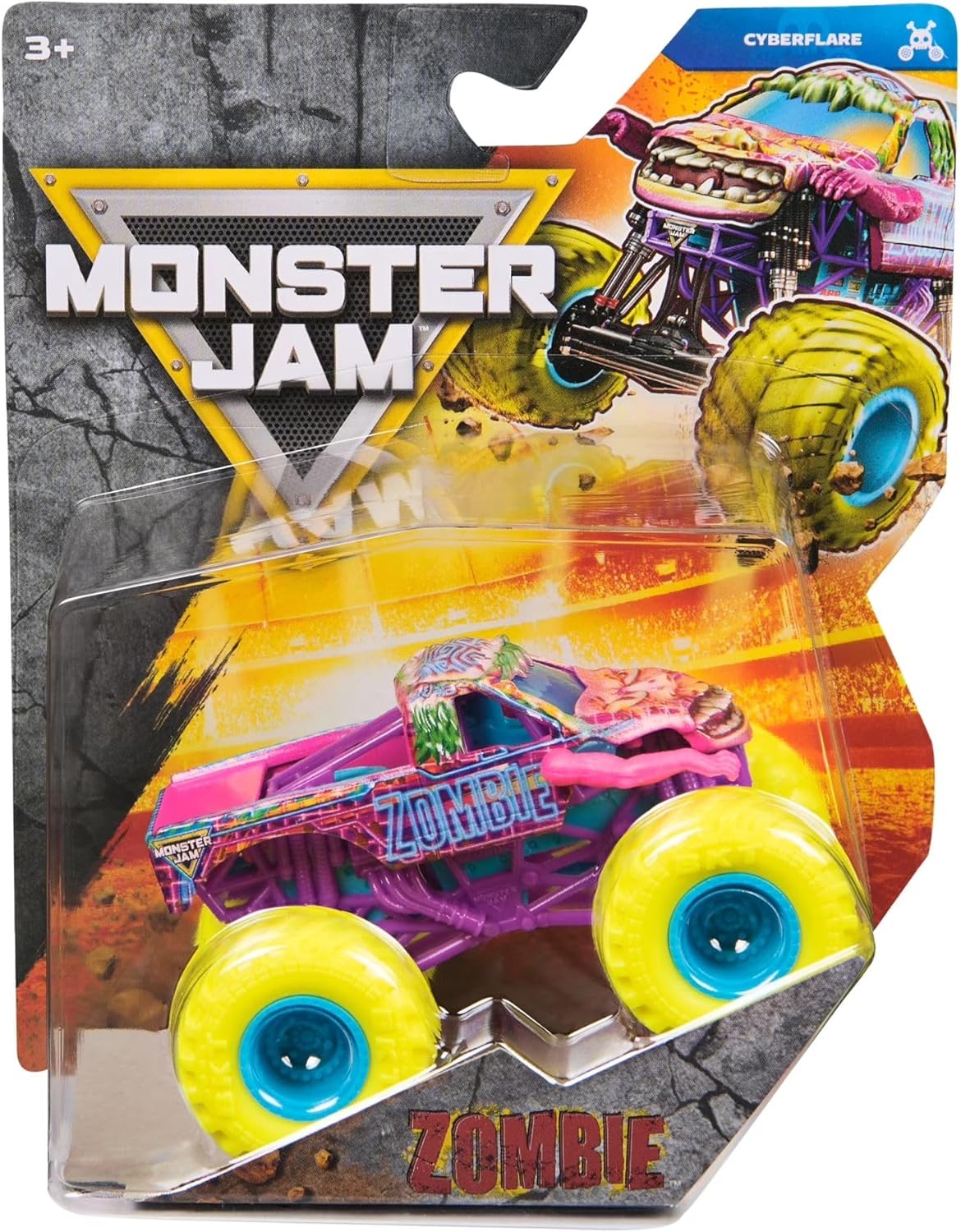 Monster Jam Die-Cast Vehicle 1:64 Scale - Series 45 - Cyberflare Zombie 778988553480