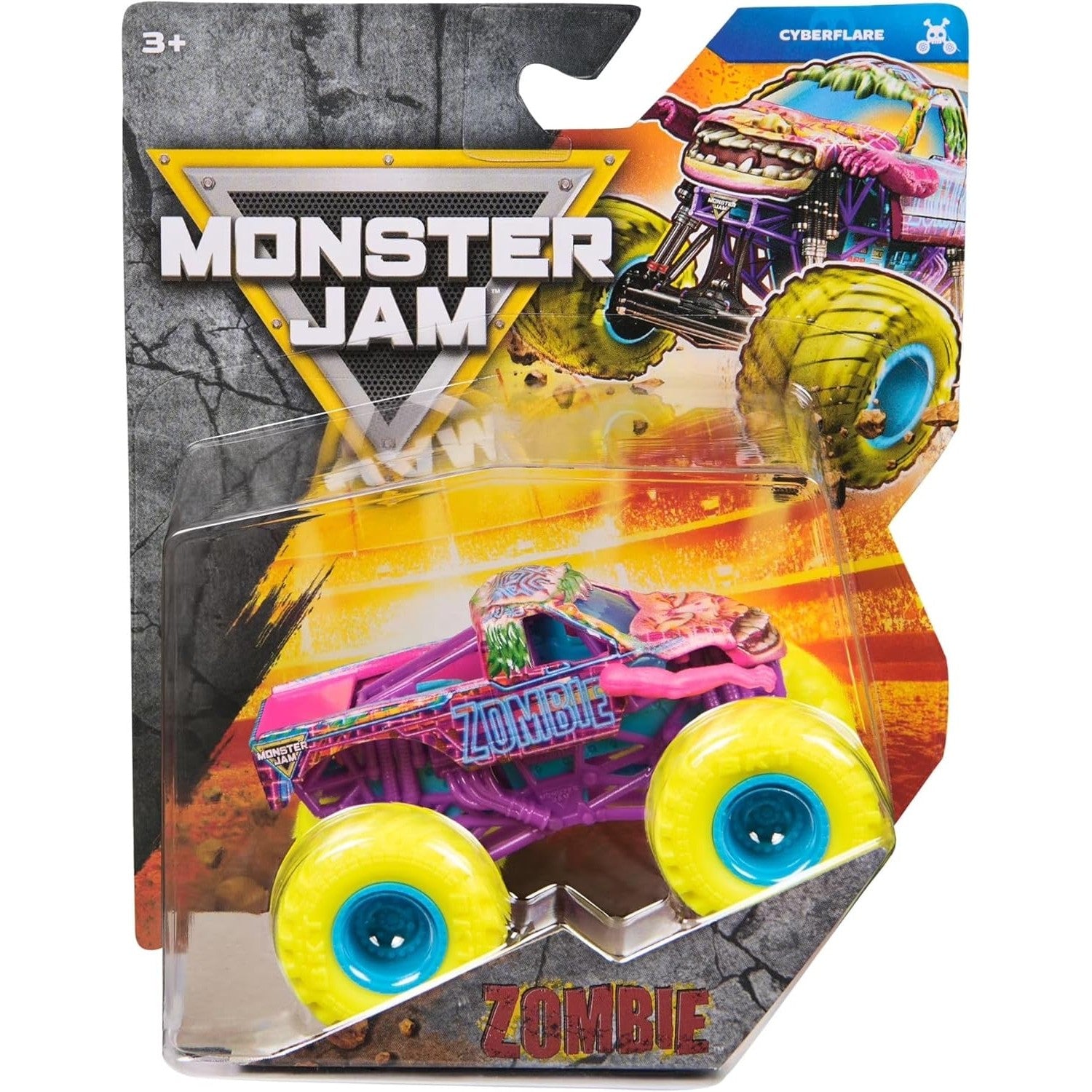 Monster Jam Die-Cast Vehicle 1:64 Scale - Series 45 - Cyberflare Zombie 778988553480