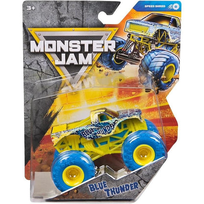 Monster Jam Die-Cast Vehicle 1:64 Scale - Series 45 - Speed Shred - Blue Thunder 778988553480
