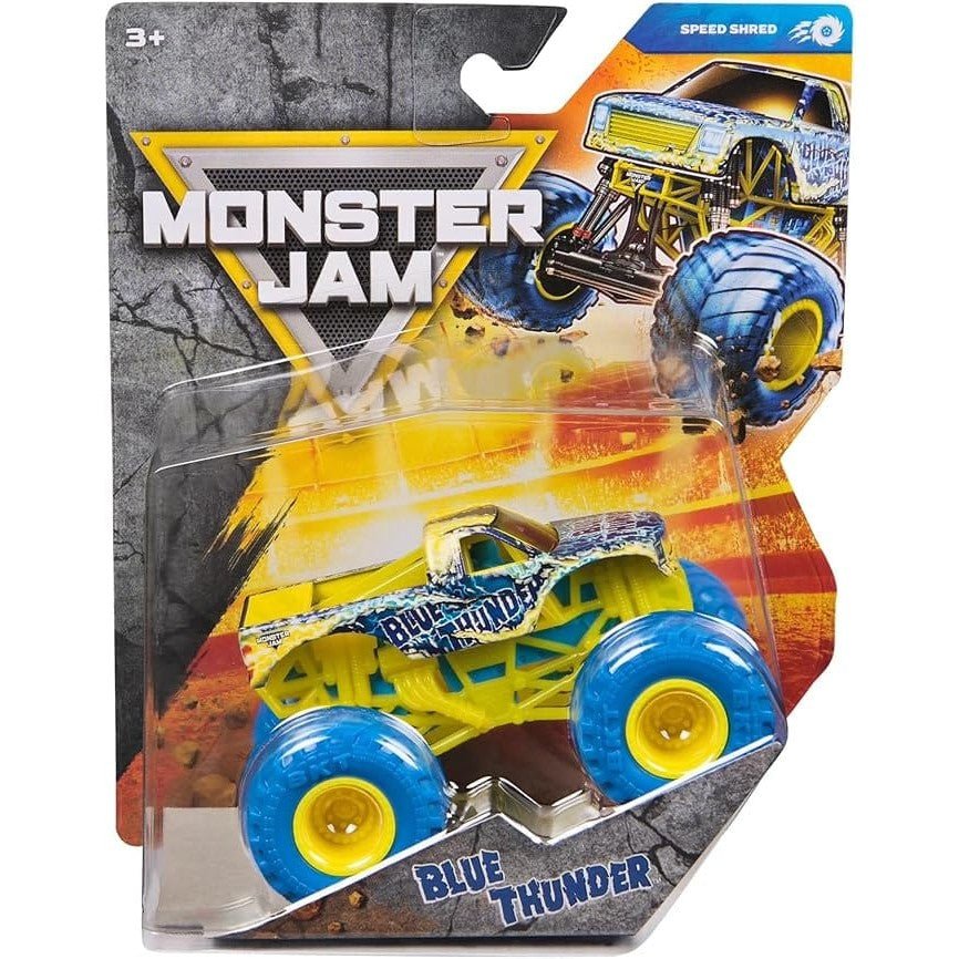 Monster Jam Die-Cast Vehicle 1:64 Scale - Series 45 - Speed Shred - Blue Thunder 778988553480