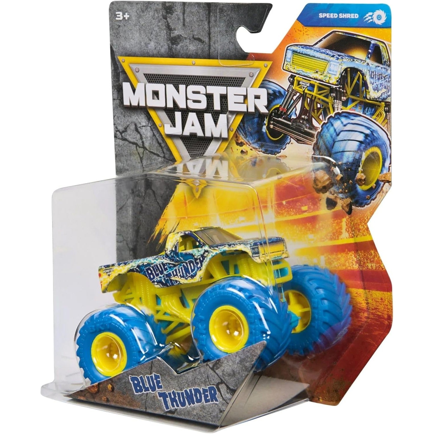 Monster Jam Die-Cast Vehicle 1:64 Scale - Series 45 - Speed Shred - Blue Thunder 778988553480