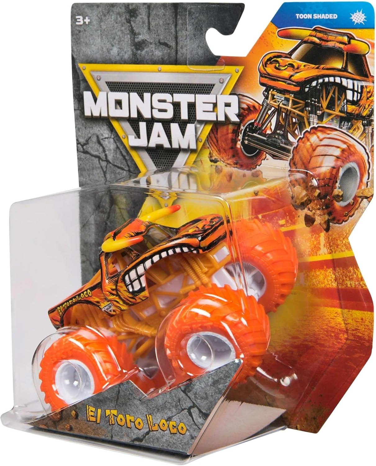 Monster Jam Die-Cast Vehicle 1:64 Scale -Series 45 - Toon Shaded - El Toro Loco 778988553480