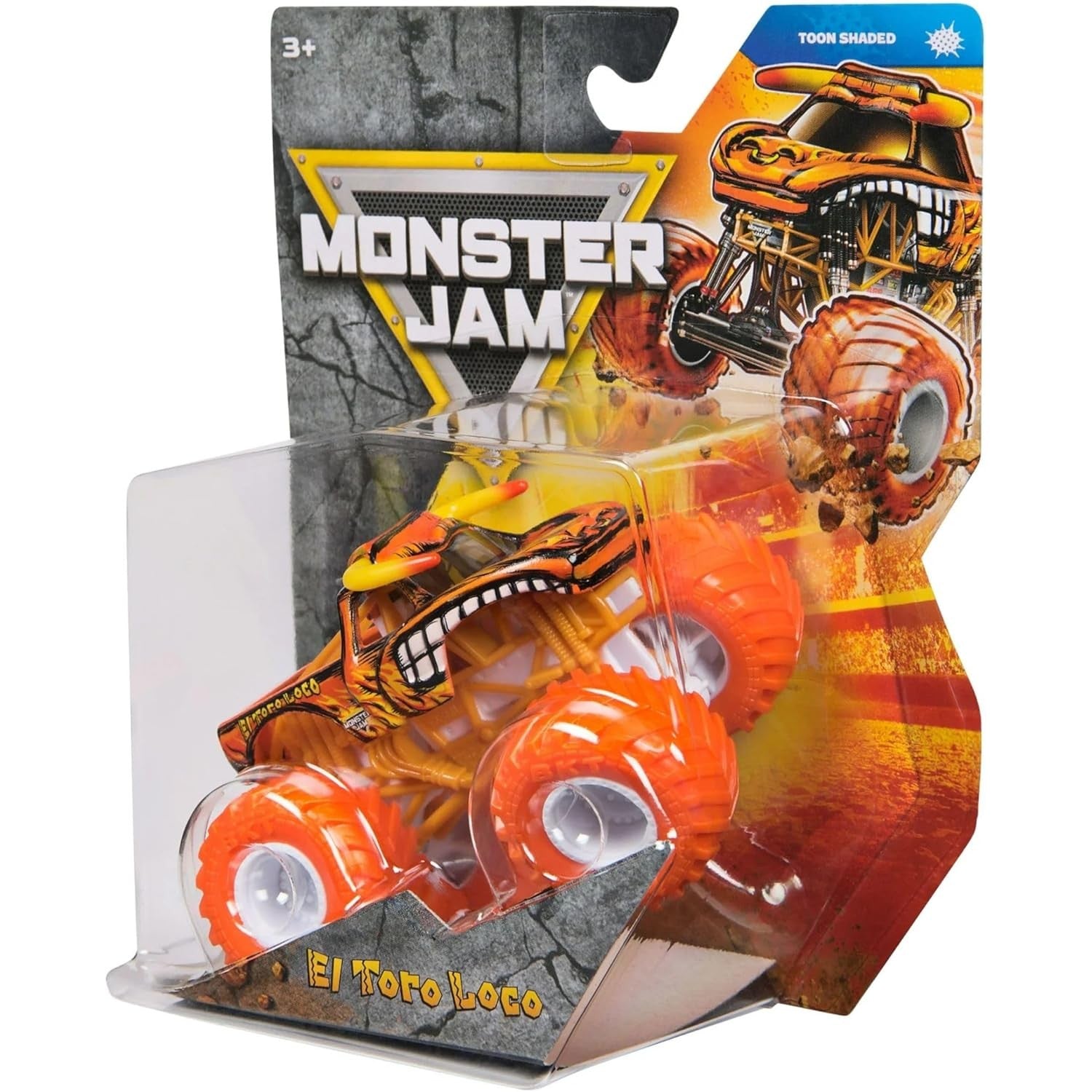 Monster Jam Die-Cast Vehicle 1:64 Scale -Series 45 - Toon Shaded - El Toro Loco 778988553480