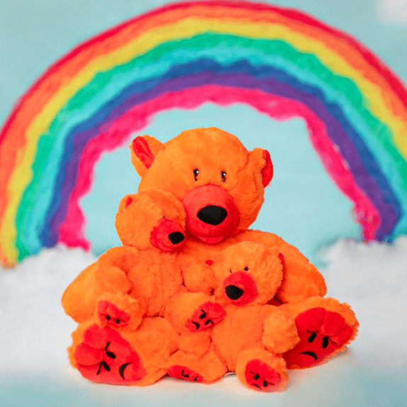 Mood Bears Mini Angry Bear Plush 5065007966112