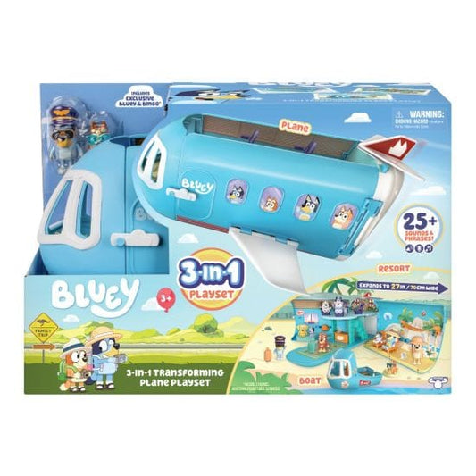 Bluey - 3-In-1 Airplane Playset 630996176702