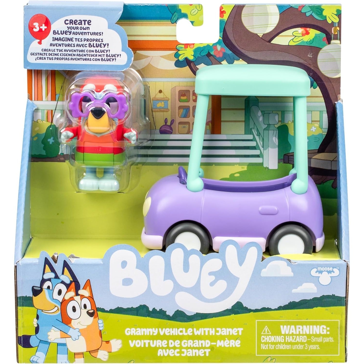 Bluey - Basic Vehicle - Granny Vehicle with Janet 630996189245