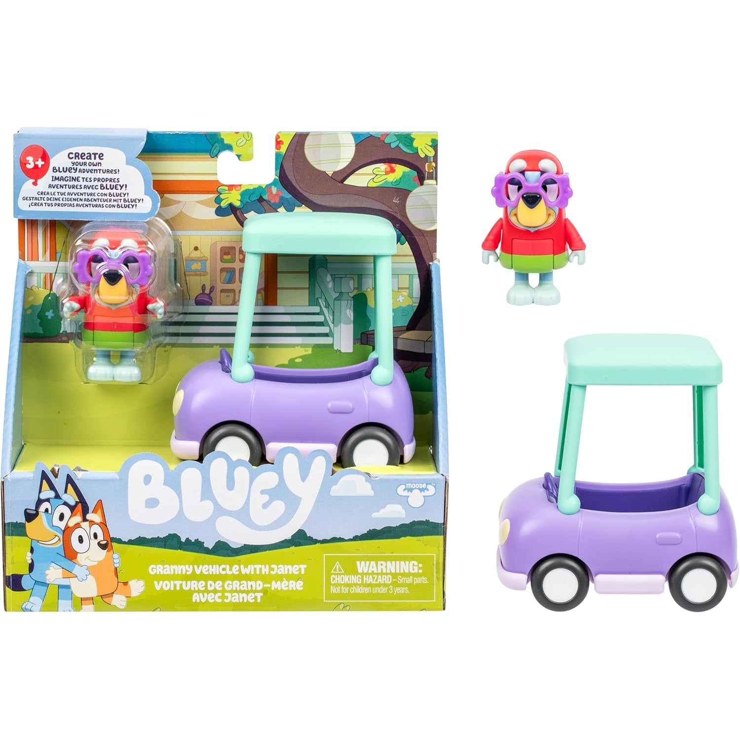 Bluey - Basic Vehicle - Granny Vehicle with Janet 630996189245