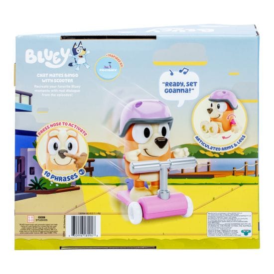 Bluey - Chat Mates Figure & Accessory Scooter Bingo 630996189948
