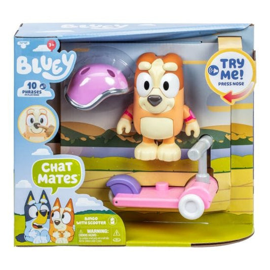 Bluey - Chat Mates Figure & Accessory Scooter Bingo 630996189948