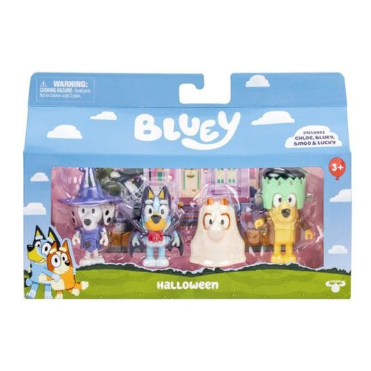 Bluey Figures 4 Pack - Halloween
