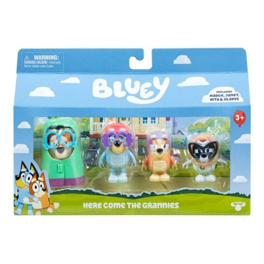 Bluey - Figures 4 Pack - Here Come the Grannies 630996192016