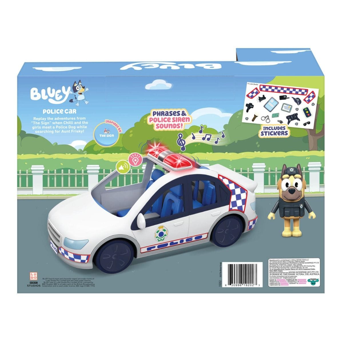 Bluey - Police Car 630996192023