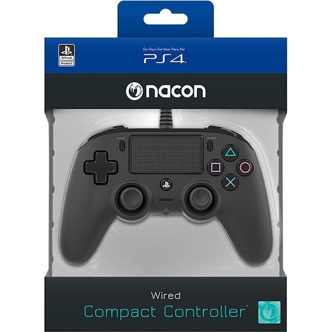 NACON PS4 COMPACT CTRL BLACK 3499550360653