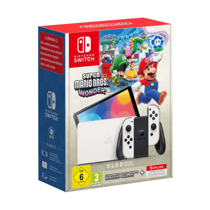 Nintendo Switch (OLED Model) + Mario Wonder Bundle + 12 Months NSO 0045496454081