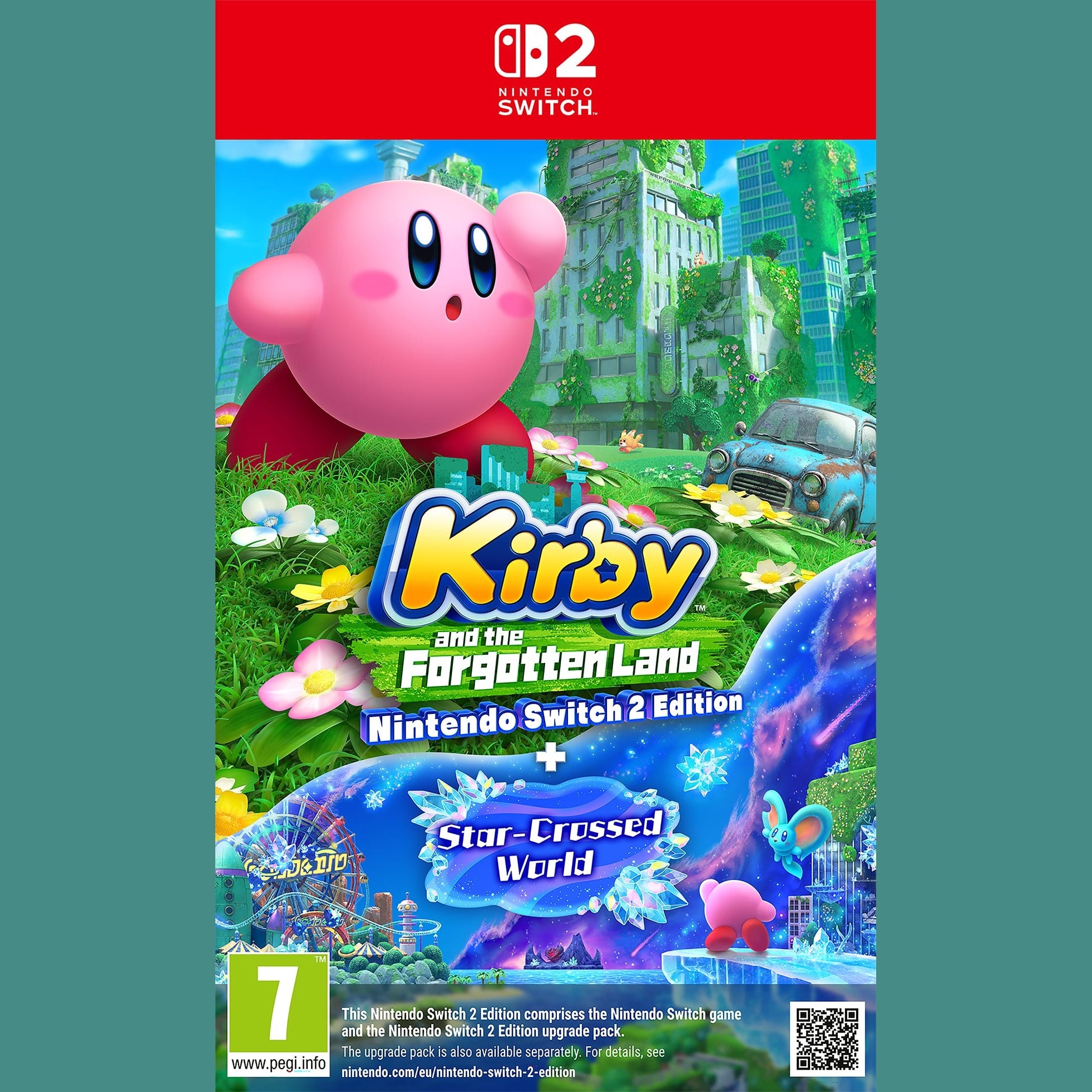 Kirby And The Forgotten Land And Star-Crossed World - Nintendo Switch 2 (Game Cartridge) 0045496312930