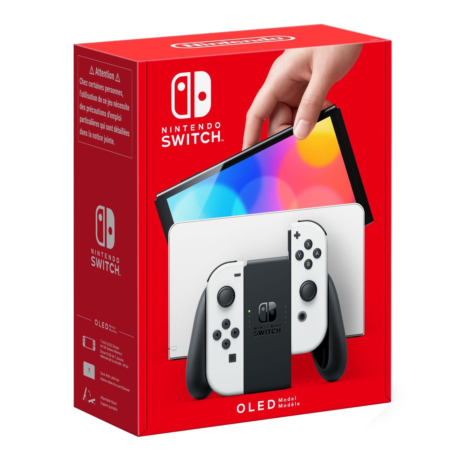 Switch Hw Oled White - Nintendo Switch Console With 64GB 0045496453459