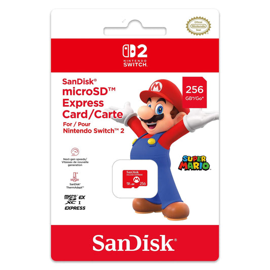 SanDisk 256GB microSD Express Card for Nintendo Switch 2 4523052030185