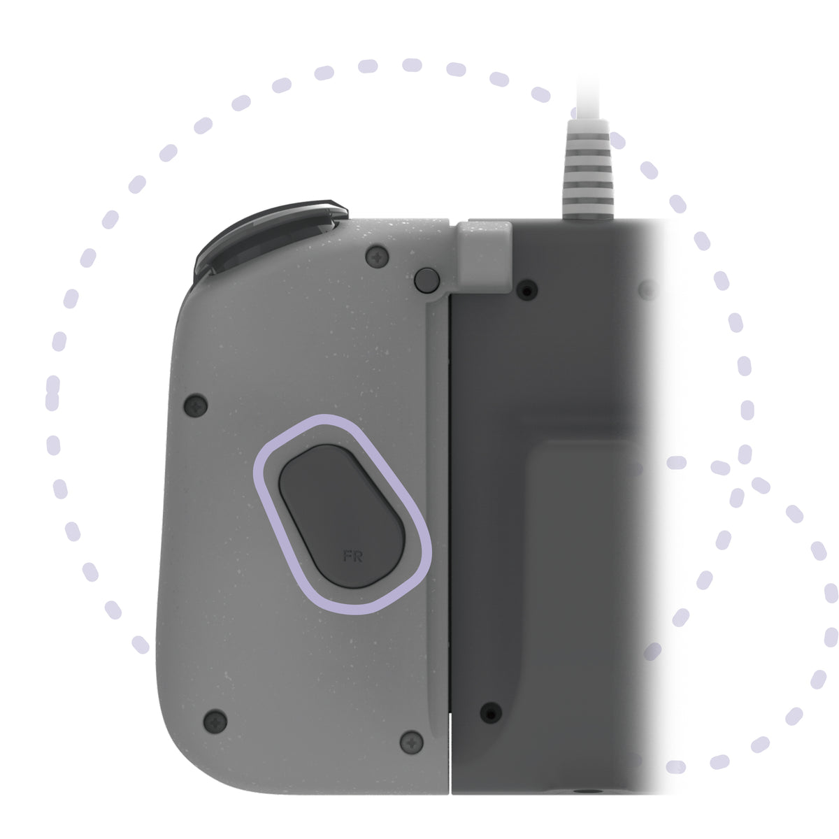 HORI Split Pad Compact Attachment Set for Nintendo Switch - Slate Grey