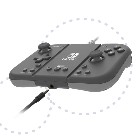 HORI Split Pad Compact Attachment Set for Nintendo Switch - Slate Grey
