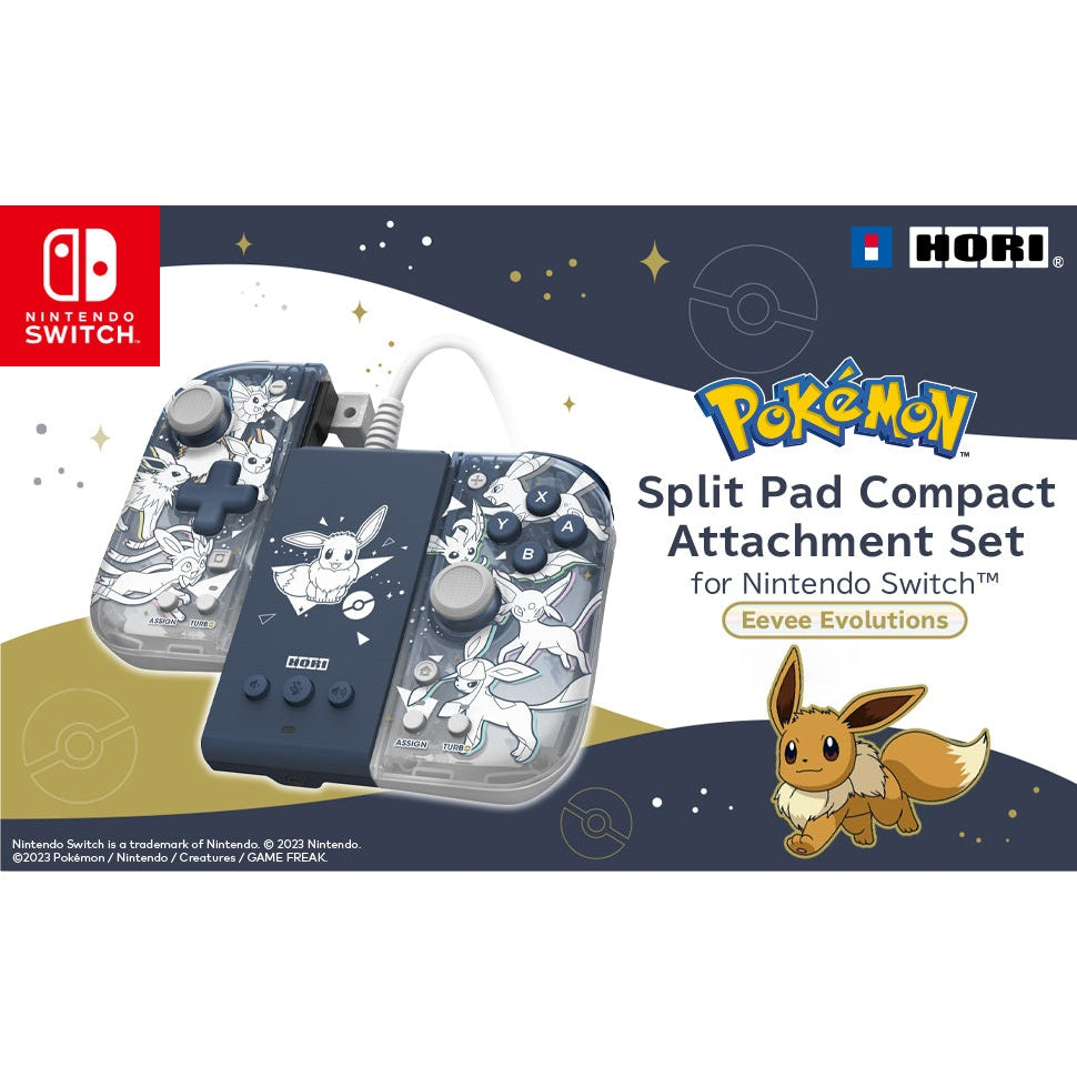 HORI Split Pad Compact Attachment Set – Eevee Evolutions for Nintendo Switch