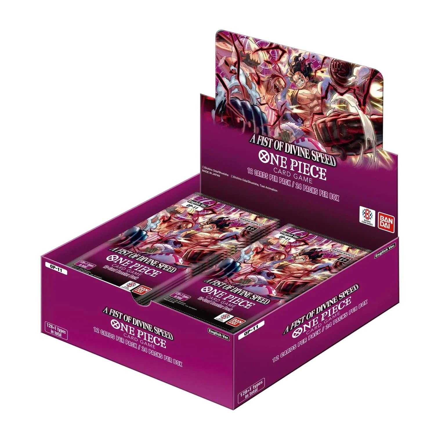 One Piece A Fist of Divine Speed OP-11 Booster Box (24 Booster Packs) 810059789463