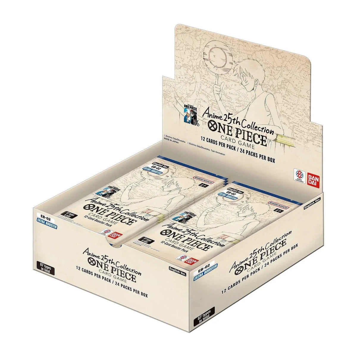 One Piece Card Game: Extra Booster - Anime 25th Collection Booster Box (EB-02) 810059788763
