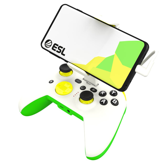 RiotPWR ESL Pro Mobile Gaming Controller for Android - White/Green