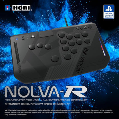 HORI NOLVA REACTOR Mechanical All-Button Arcade Controller for PS5, PS4 & PC