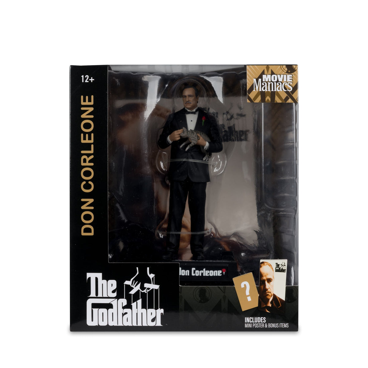 McFarlane Toys The Godfather Movie Maniacs Don Corleone 6-Inch Posed Figure