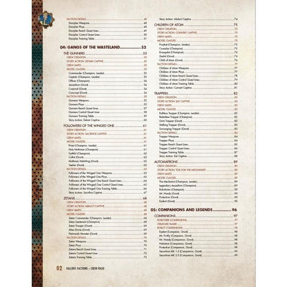 Fallout: Factions Crew Folio