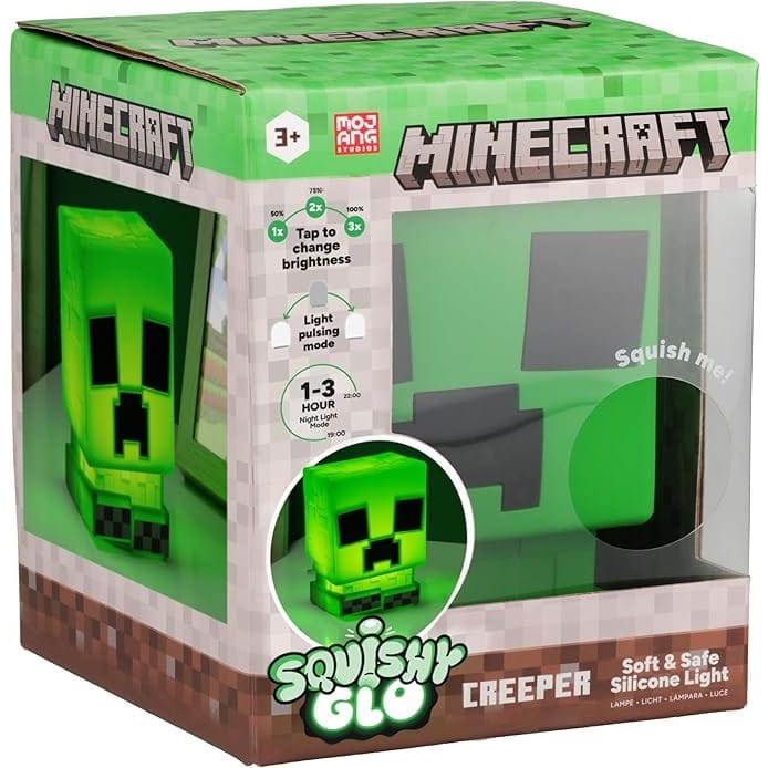 Minecraft Creeper Squishy Light collectible lamp 5056577757651