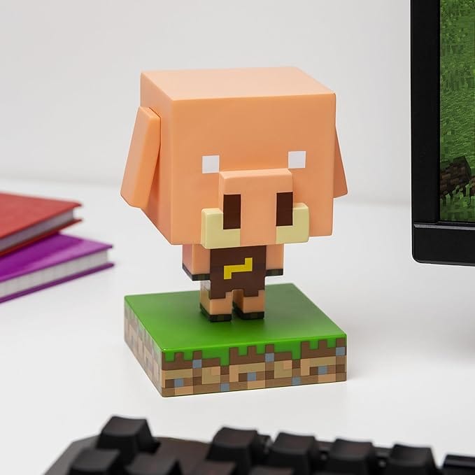 Minecraft Piglin Icon Light Collectible Lamp 5056577754018