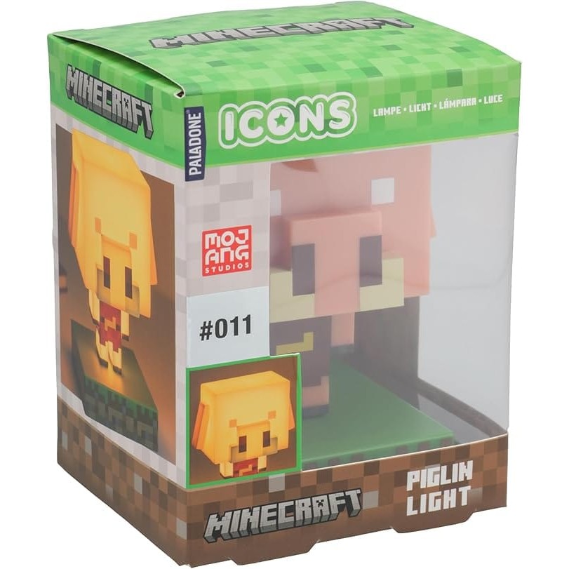 Minecraft Piglin Icon Light Collectible Lamp 5056577754018