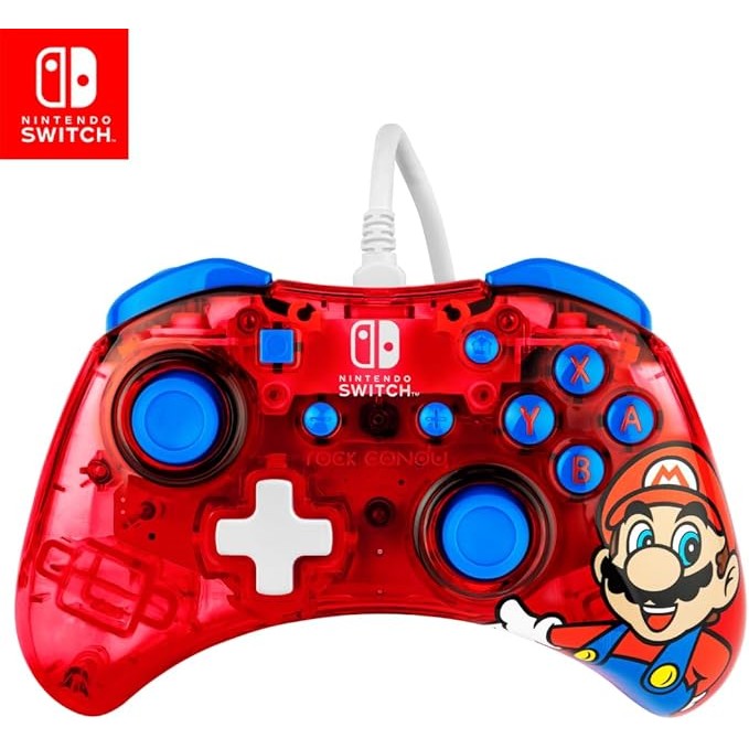 PDP Rock Candy Wired Controller - Mario - Nintendo Switch 0708056068295