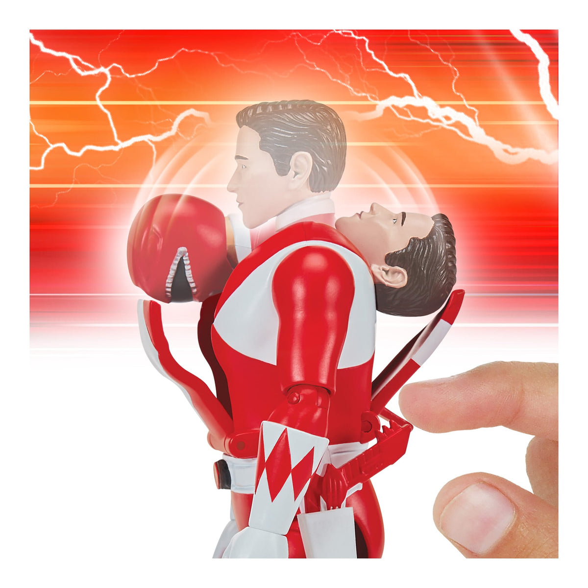 Mighty Morphin Power Rangers Auto-Morphin Red Ranger Figure 43377681649