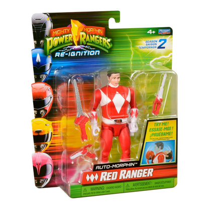 Mighty Morphin Power Rangers Auto-Morphin Red Ranger Figure 43377681649