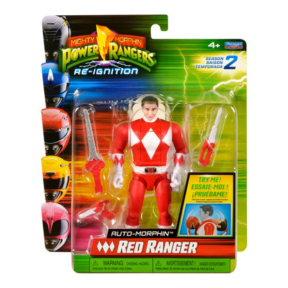 Mighty Morphin Power Rangers Auto-Morphin Red Ranger Figure 43377681649