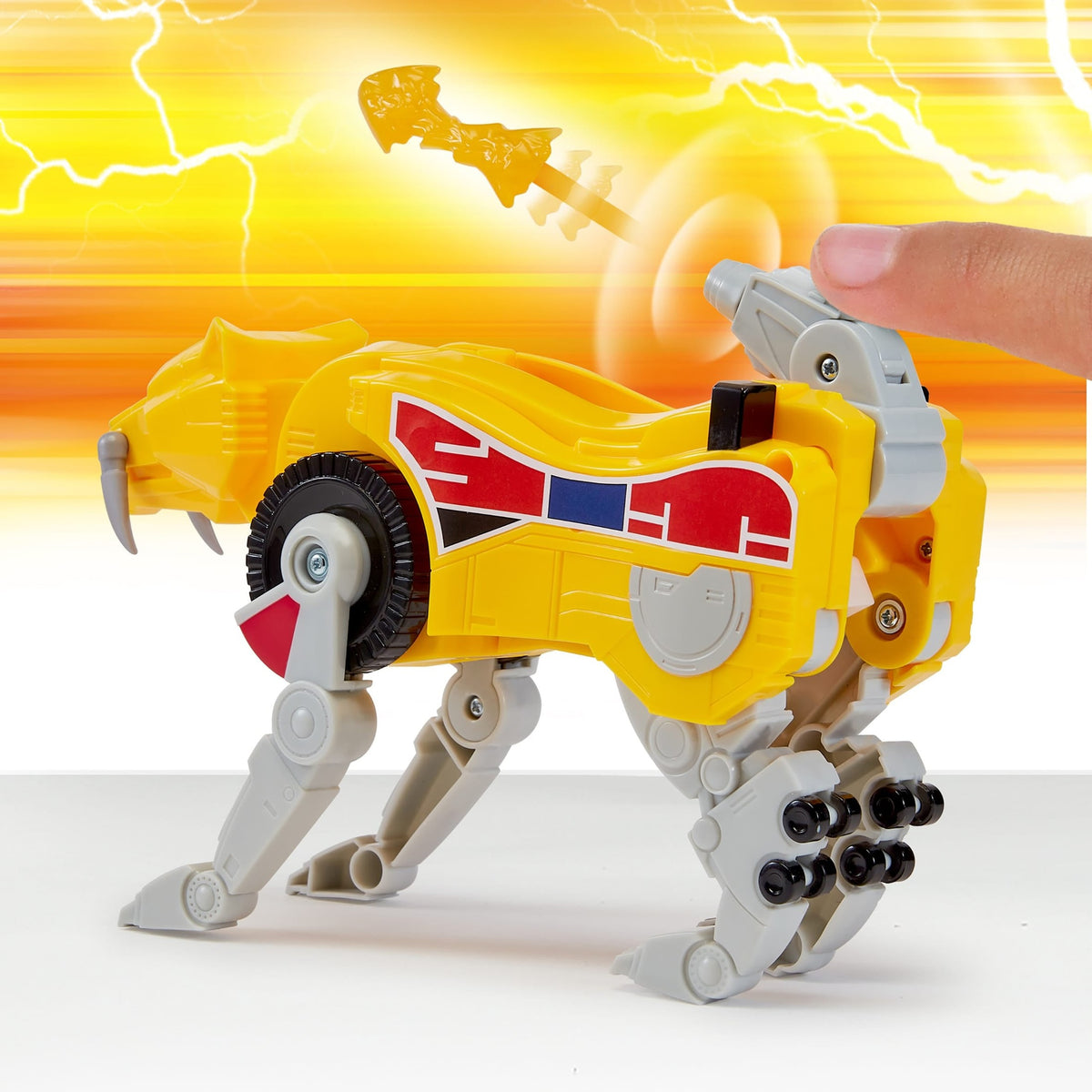 Power Rangers Mighty Morphin Re-Ignition Sabertooth Tiger Combinable Dinozord 43377686026