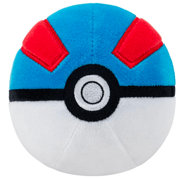 Pokemon 4" Poke Ball Plush: Great Ball 191726707554
