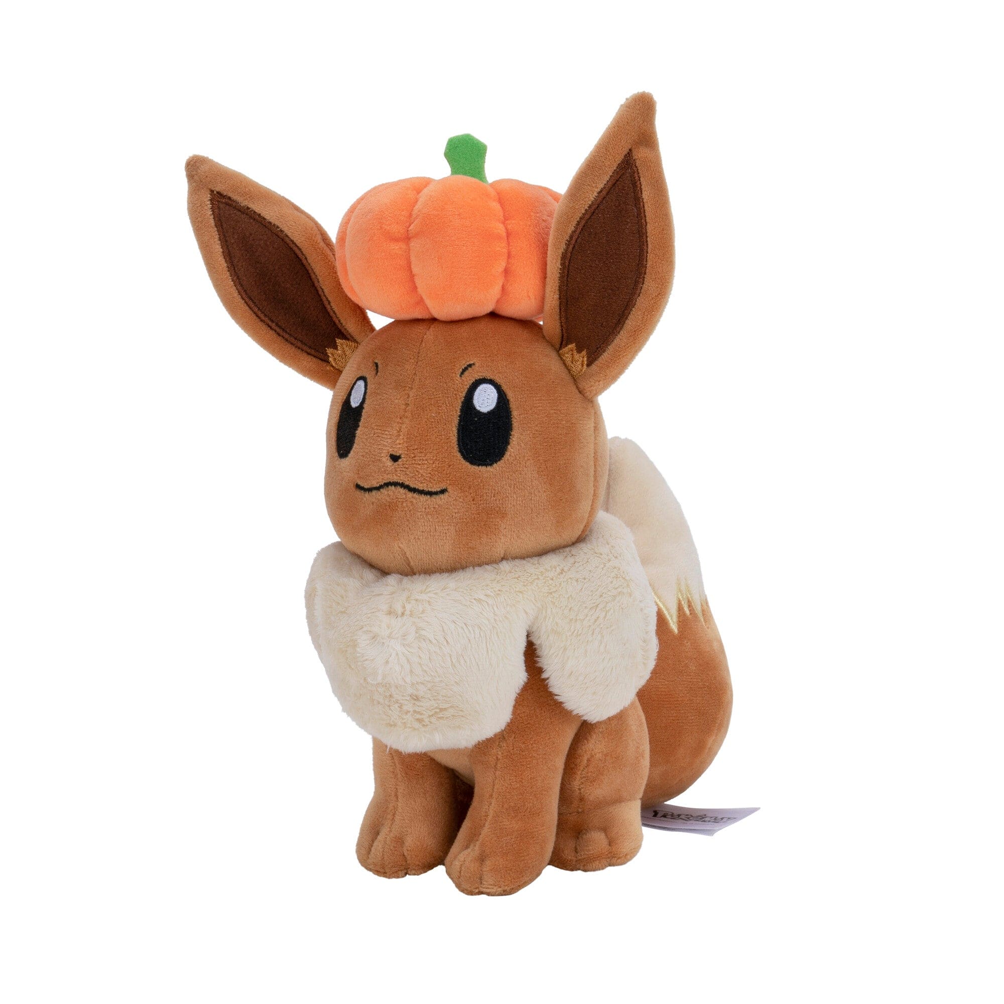 Pokémon 8 Inch Seasonal Plush Eevee with Pumpkin Accessory 191726382478