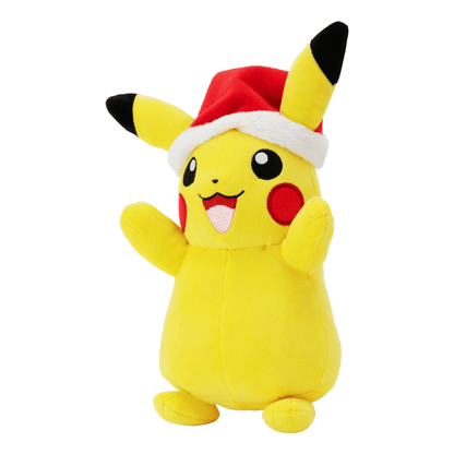 Pokémon 8 Inch Seasonal Plush Pikachu with Santa Hat