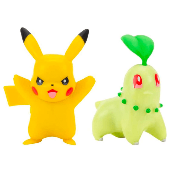 Pokemon Battle Figure 2 Pack: Pikachu + Chikorita