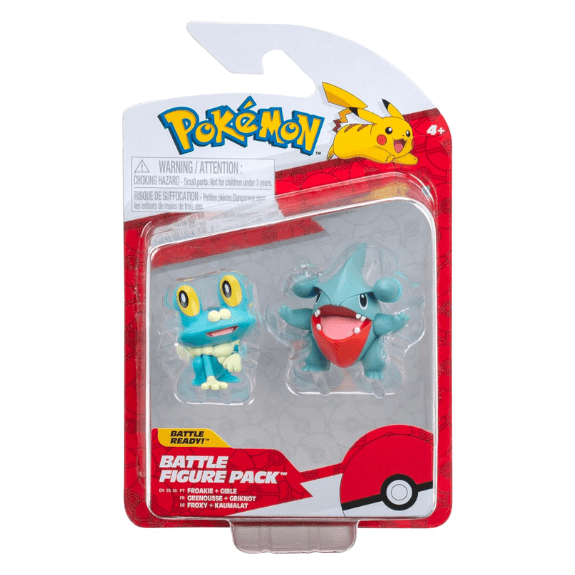 Pokemon Battle Figure: Froakie + Gible 191726480852