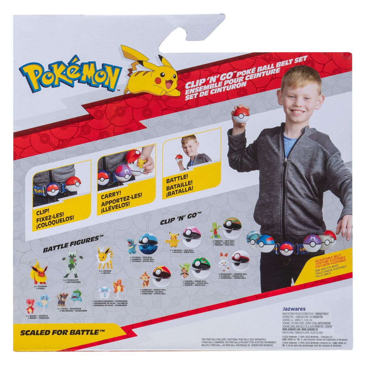 Pokémon Clip N Go Poké Ball Belt Set Squirtle 17 191726709909