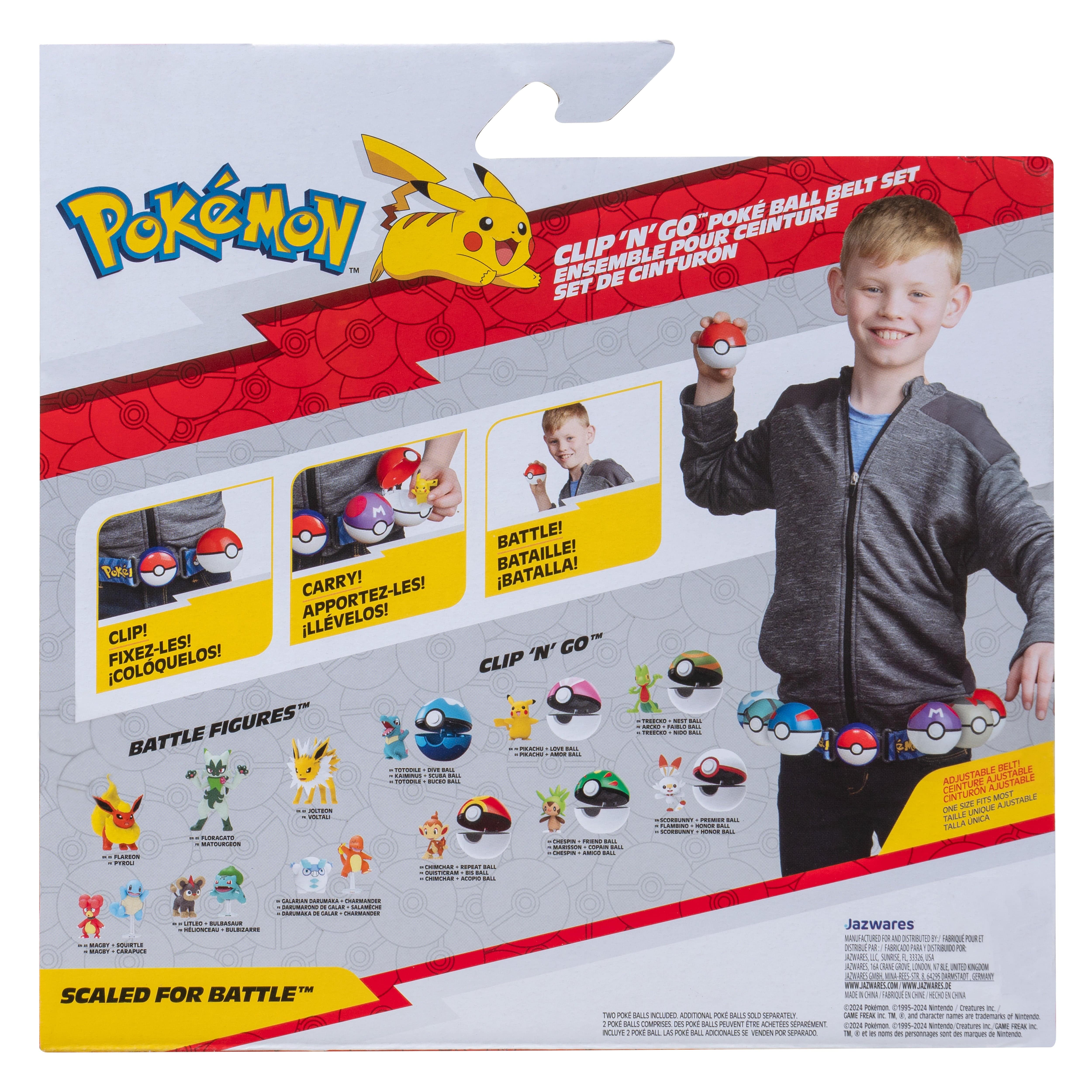 Pokémon Clip N Go Poké Ball Belt Set Squirtle 17 191726709909