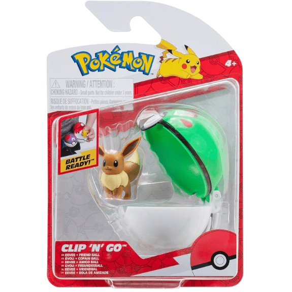 Pokémon Clip 'N' Go Poké Ball: Eevee & Friend Ball 191726482994